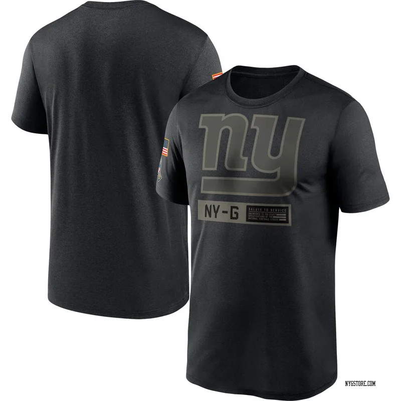 Black Men's New York Giants 2020 Salute to Service Team Logo